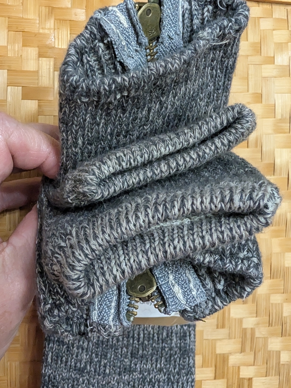 Simply Noelle "Zip It" Leg Warmers – Dark Grey NWT - Picture 7 of 7